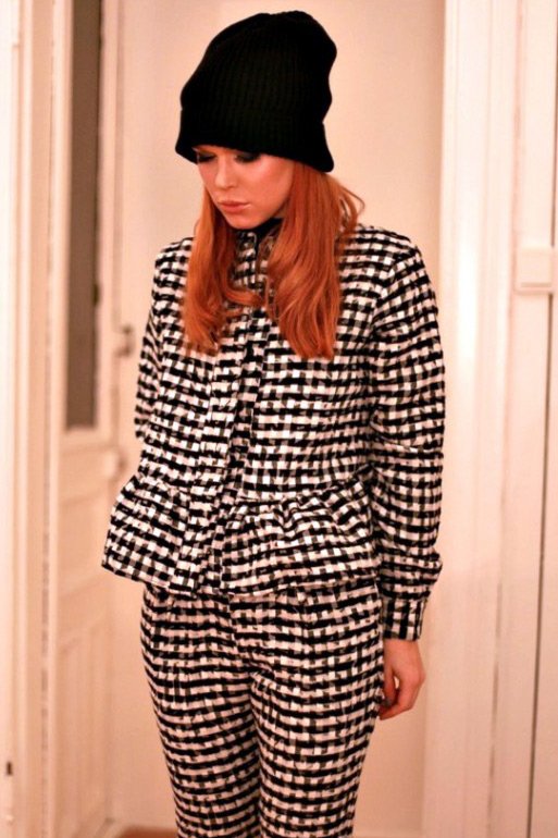 Bonnets tricotés à la mode, photo angora