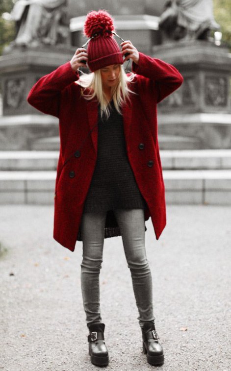 Bonnets tricotés pour femmes d'angora, photo