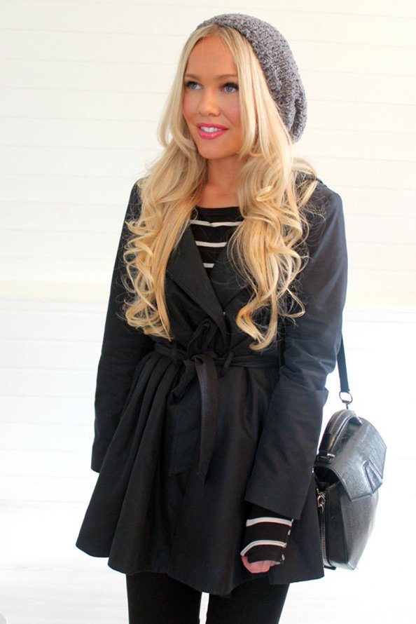 Bonnets tricotés à la mode, photo angora