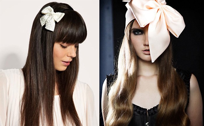 Bijoux de cheveux de vacances avec photo d'arc