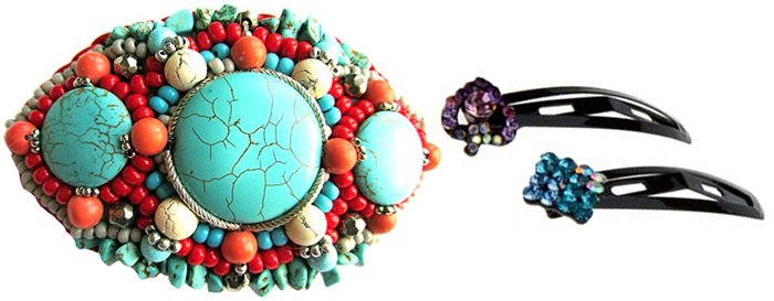 photo de bijoux de cheveux