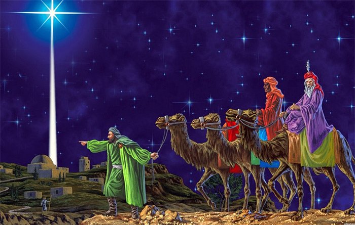 Nativité du Christ - L'étoile de Bethléem montre le chemin