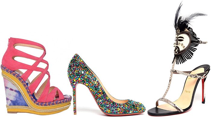 Chaussures pour femmes à la mode de couleurs vives, photo printemps-été 2026