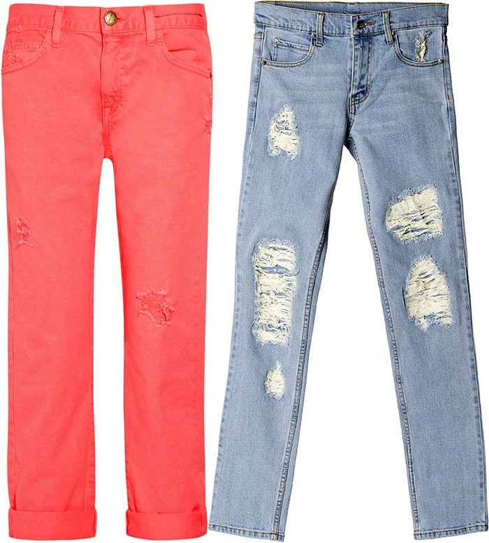 Le jean déchiré revient à la mode pour le printemps été 2026