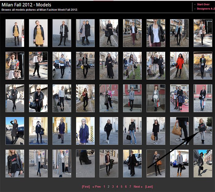 modèles de photos de la semaine de la mode de milan