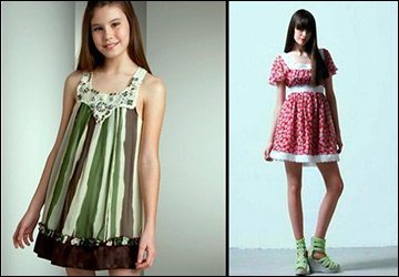 Filles en robes Baby Doll