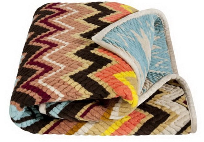 Textiles de Maison Missoni - Photo Motif Zigzag