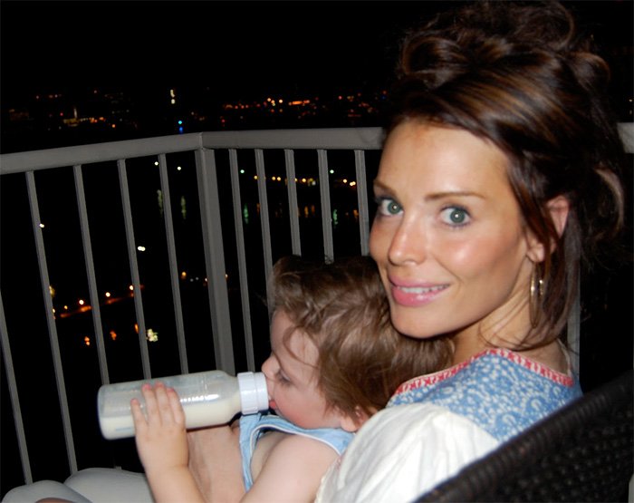 Photo de Joanna House avec un enfant