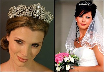 Diadème de mariage pour la mariée