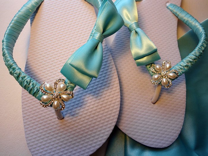 Chaussures d'été pour femmes dans le style Tiffany, photo