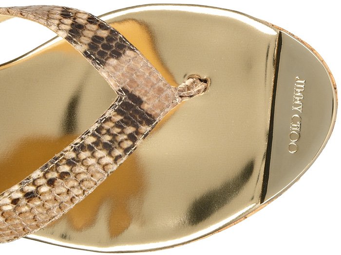 impression de serpent sur les chaussures photo