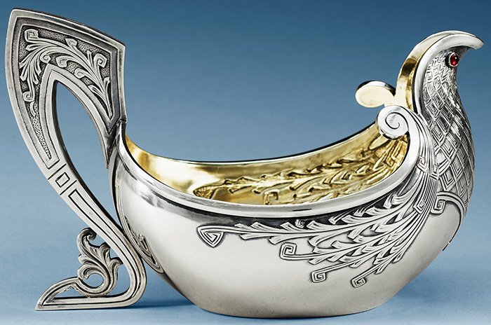 louche d'argent - photo argentique russe