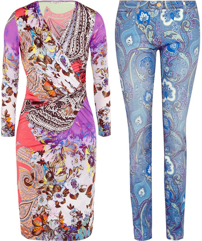 Robe et jean Etro