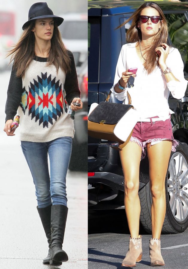 Modèle Alessandra Ambrosio - style de vêtements photo