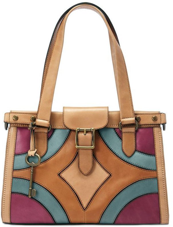 Sac en cuir patchwork photo