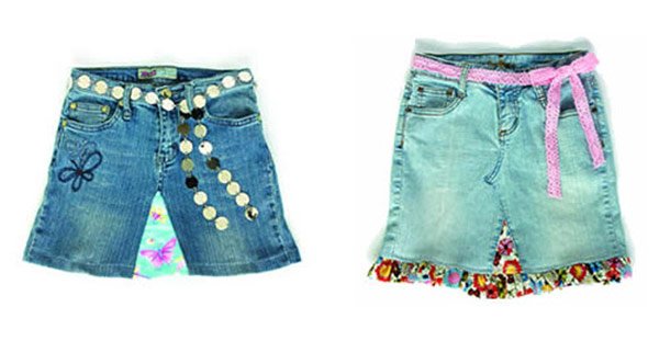 Faire une jupe à partir d'un vieux jean photo