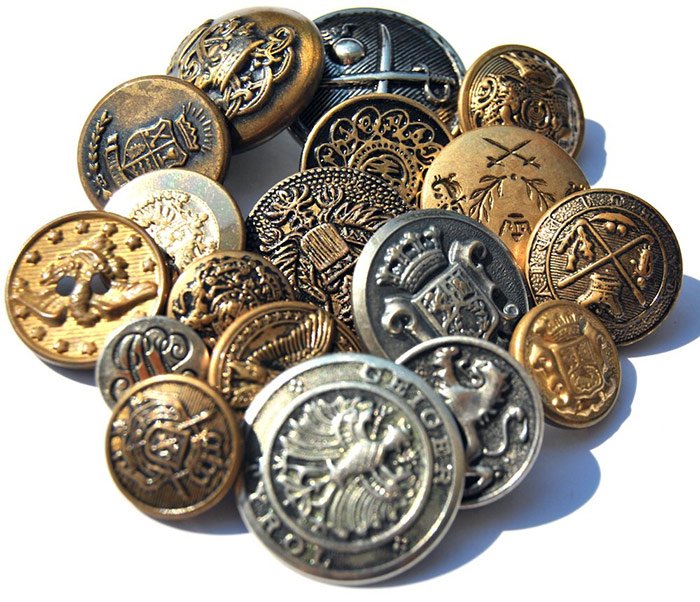 Boutons vintage, l'histoire des boutons en photographies