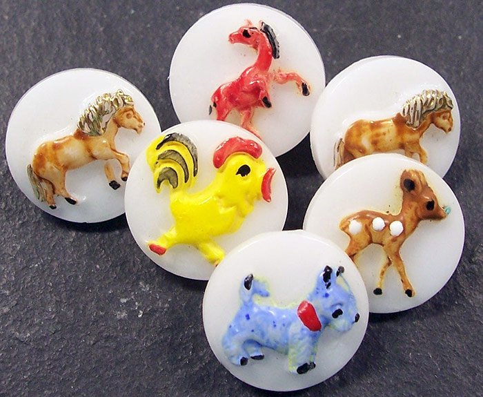 Boutons vintage, l'histoire des boutons en photographies