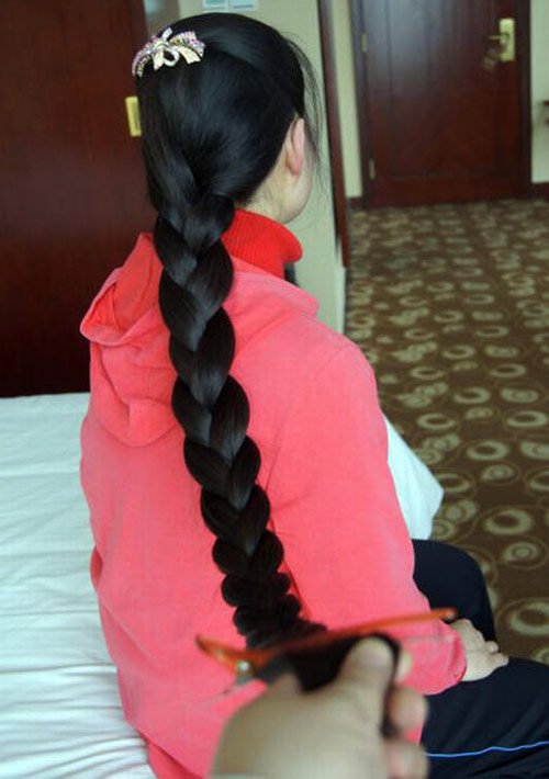 Beaux cheveux longs, photo de fille