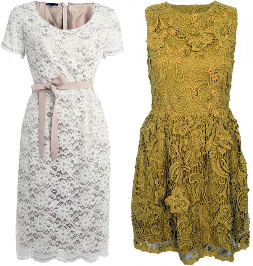 Dentelle dans les robes de bal 2026, photo