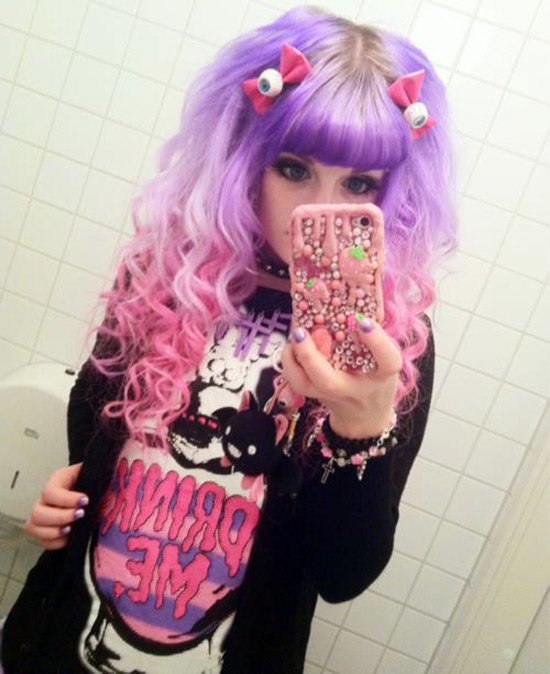 nuances de cheveux brillantes et inhabituelles