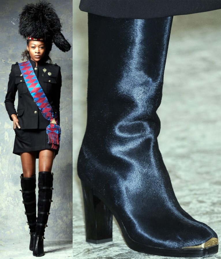 Bottes de Skaist Taylor et Trussardi photo