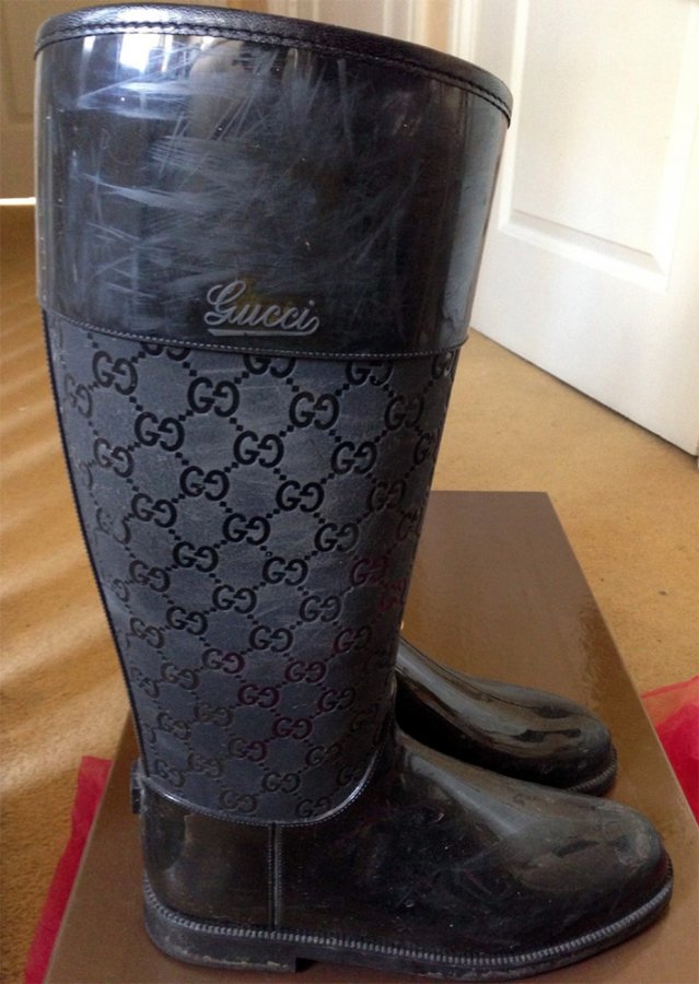 Bottes en caoutchouc Gucci