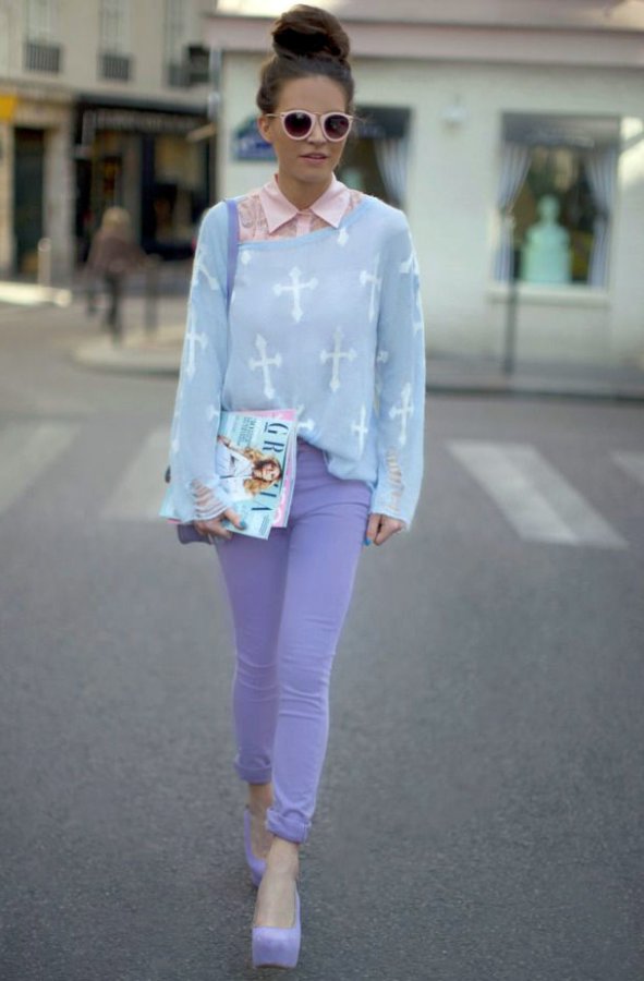 Photo dans le style du gothique pastel