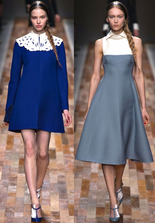 Belles robes à col blanc, photo