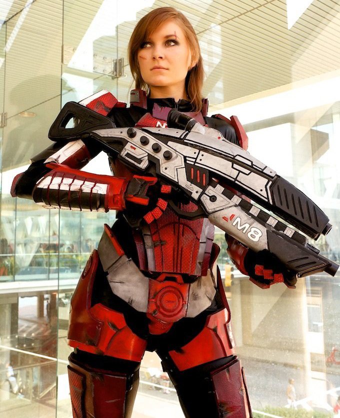 Fille guerrière - cosplay, photo