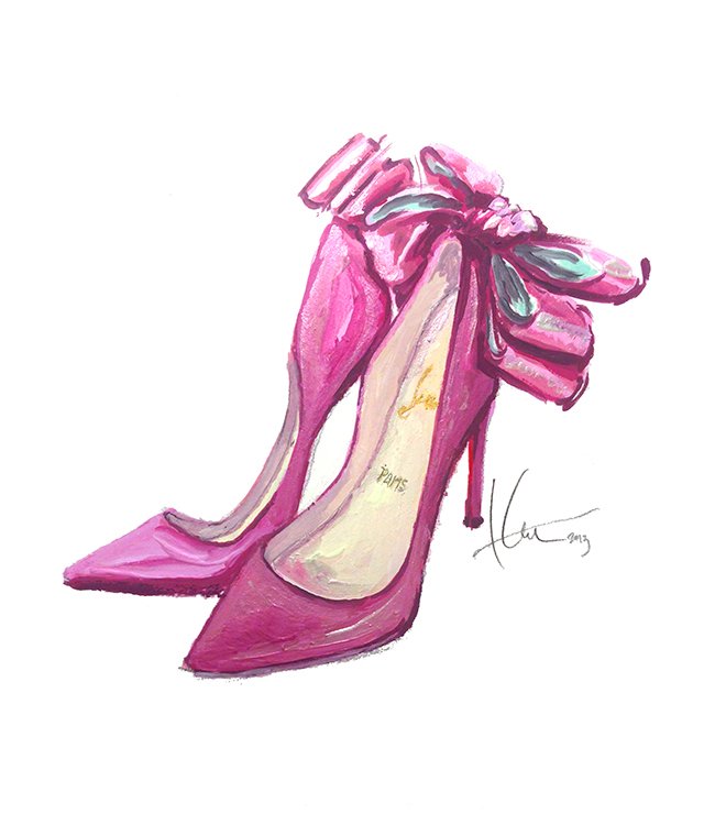 dessin - illustration, chaussures