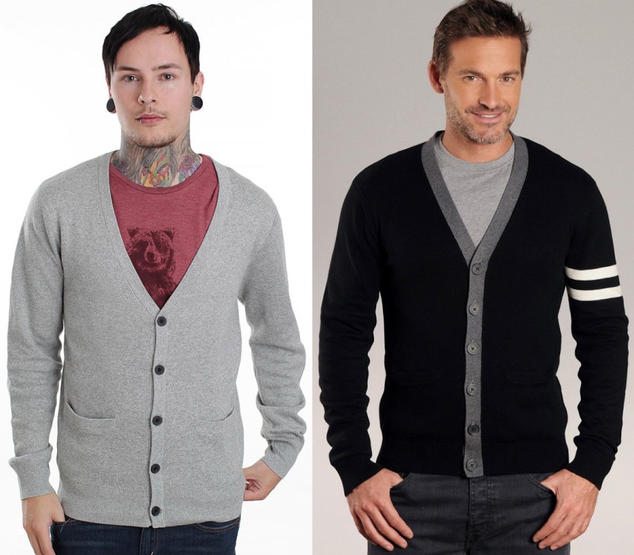 cardigan pour hommes - histoire et style