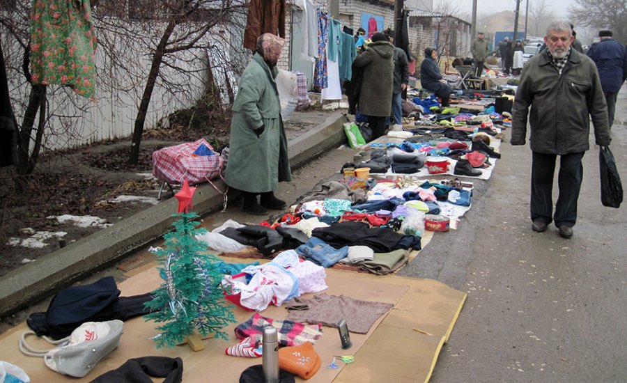 Marchés aux puces en Russie, photo