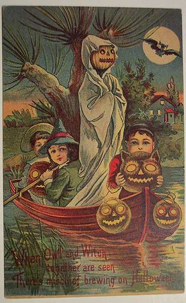 Carte postale ancienne - Halloween