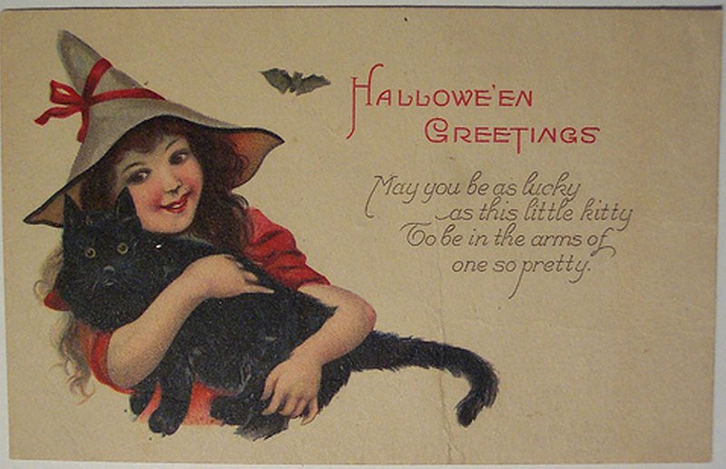 Carte postale ancienne - Halloween