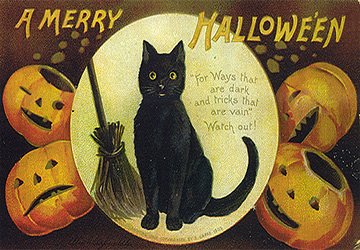 Halloween - cartes postales anciennes !