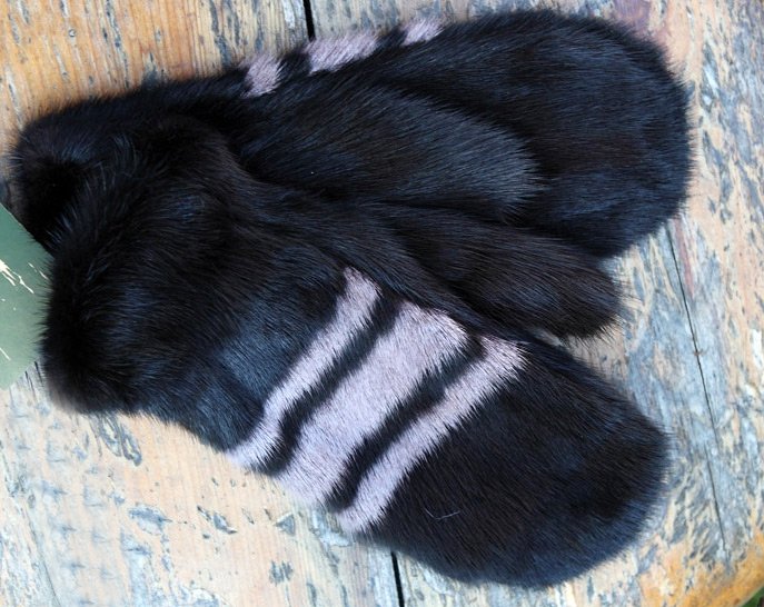 mitaines de fourrure