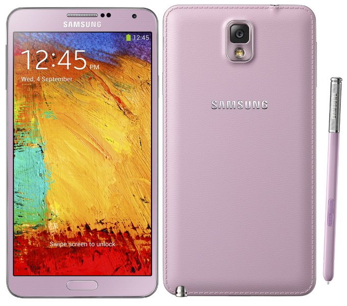 Smartphone Samsung rose pour fille Galaxy Note 3 Blush Pink