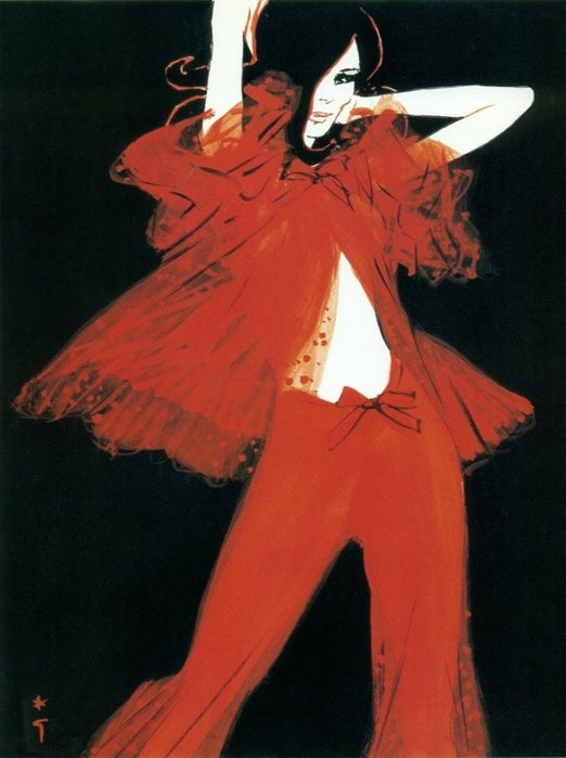 L'illustrateur de mode français René Gruau