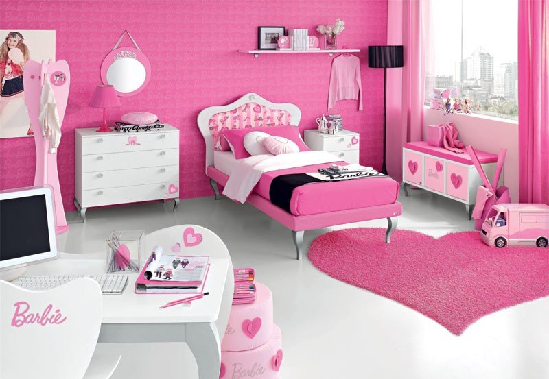 Chambre d'enfant en rose