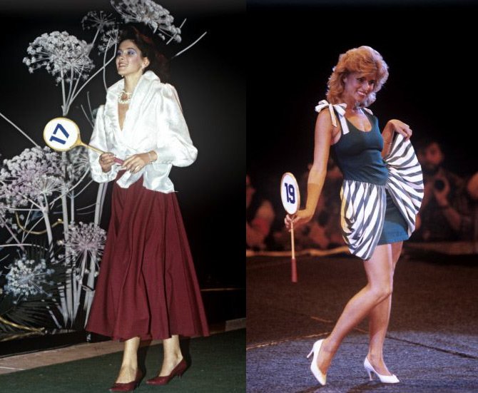 Candidates au concours de beauté - Miss Moscou 1988