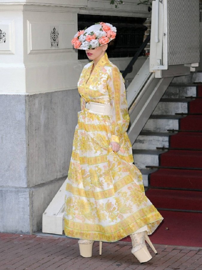 Photo de la robe de la chanteuse Lady Gaga