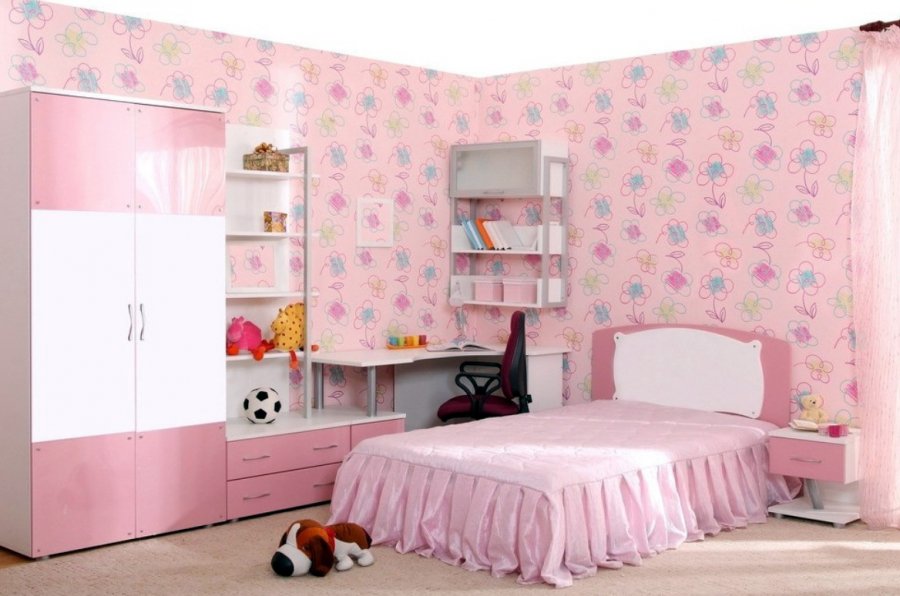 Intérieur dans les tons de rose