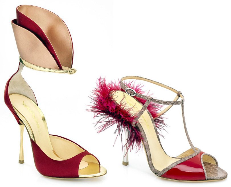 2014 sandales à talons et compensées