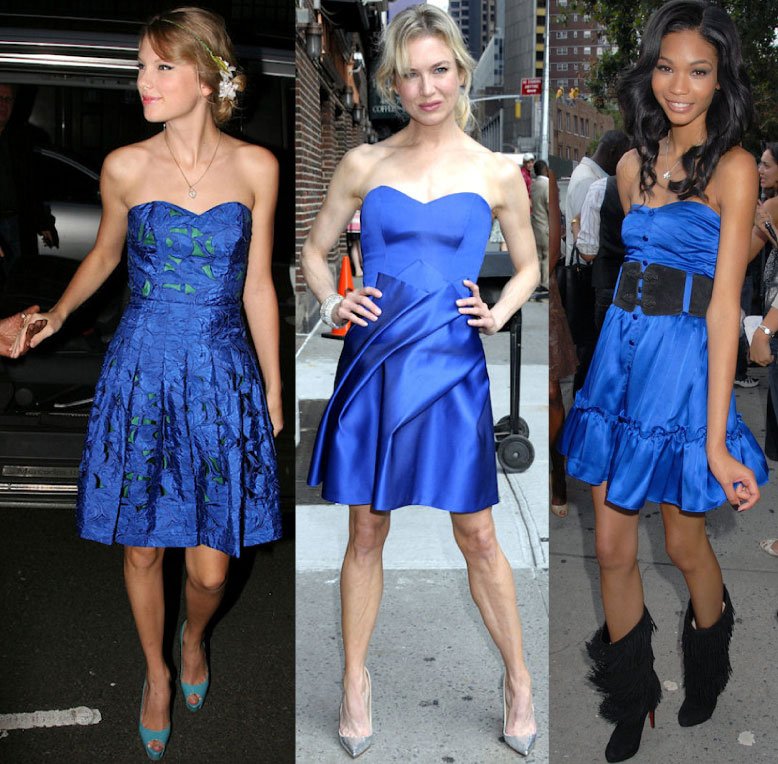 Le bleu dans les vêtements et accessoires