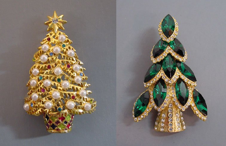Broche - Sapin de Noël, décoration