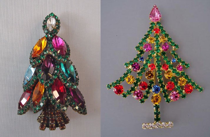 Broche - Sapin de Noël, décoration