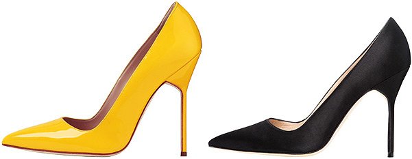 Belles chaussures à la mode de Manolo Blahnik