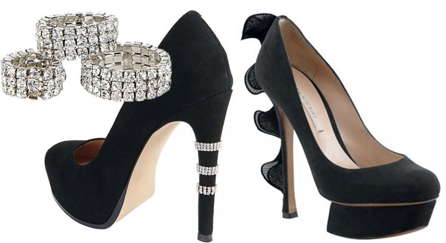 Chaussures pour femmes avec de beaux talons hauts