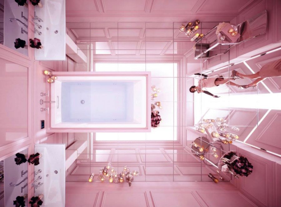 Couleur rose dans les intérieurs